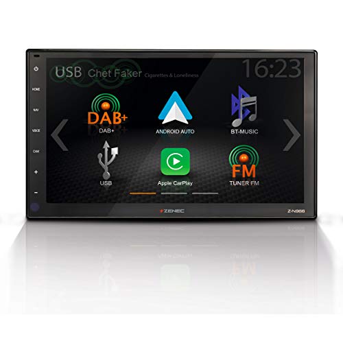 ZENEC Z-N966: 2-Din Autorradio, Sistema Multimedia Con 9 “/ 22,9 CM Pantalla Táctil HD, Mediencenter Con DAB Apple Carplay, Android Coche, A Navi Para Coches O Viajes Móvil Ampliable