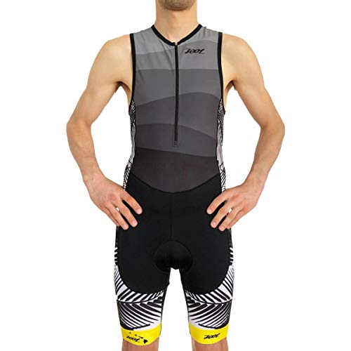 Zoot Traje de triatlón Masculino sin Mangas Style Performance, con Pinzas elásticas, Acolchado de Asiento en 2D, Cremallera Frontal y FPS 50+. Tamaño S