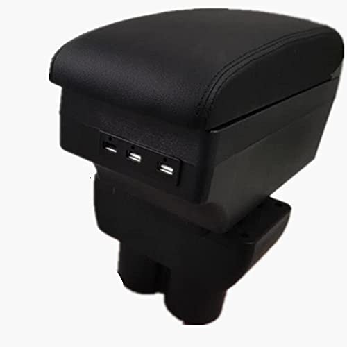 Zyuan Reposabrazos para VW Volkswagen TOURAN Caddy 2004 2019 Coche apoyabrazos Box Accesorios para automóviles Interior Especial con USB Accesorios Interiores ShanDD (Color : A Style Multi-Color)