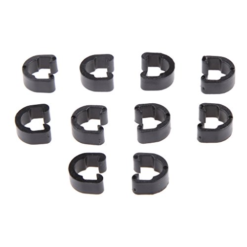 10pcs De La Bicicleta MTB C-Clips Guía Carcasa De La Hebilla De Manguera De Freno Por Cable Gear