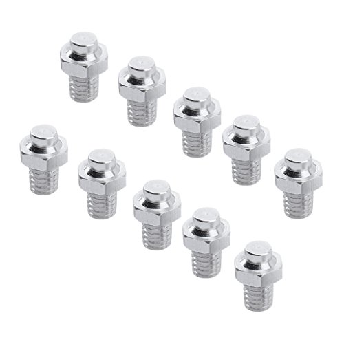 10pcs Tornillos de Pedales de Bicicleta Ligero Ajustable Durable Elegante Funcional Ciclismo - Plata