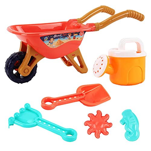 6PCS Beach Toys Draga de Arena de Playa para niños y regadera Reutilizables, Juegos de Regalo para Que los niños y niñas jueguen en Verano, adecuados para niños y niños pequeños de 4, 5, 6, 7