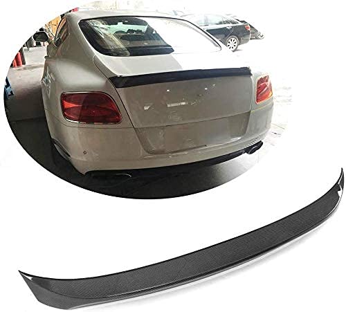 ABABABA Alerón Trasero para Maletero Apto para Bentley Continental GT 2E Generación Coupe 2012 2013 2014 Fibra De Carbono CF Tapa De Puerta Trasera Alerón Labio