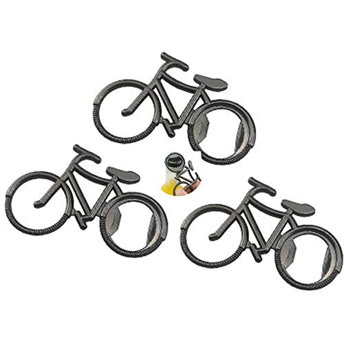 Abridor de Botellas para Bicicleta,3 Pcs Creativo Mini Bicicleta Abrebotellas Abrebotellas de Cerveza Abridores de Botellas de Cerveza de Aluminio para Fiesta, Boda, Bar, Restaurante, Hotel, Familia