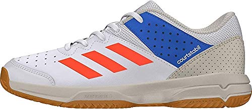 adidas COURT STABIL JR Zapatillas de Balonmano Unisex niño, Blanco (Ftwbla/Rojsol/Azubri 000), 33 EU (1 UK)