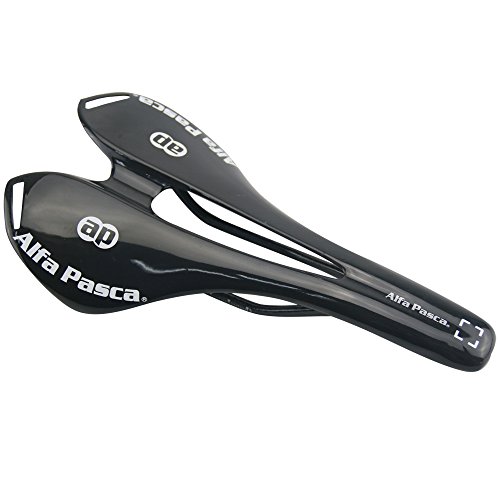 Alfa Pasca Fibra de Carbono Carretera Bicicleta Sillín MTB 143 * 275 mm 120 g (UD Brillante)