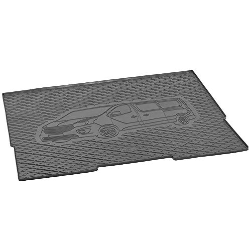 Alfombrilla Protectora Para Maletero Para Opel Vivaro 8/9-Sitzer 2014-2019, Almohadilla Para Bandeja De Revestimiento De Maletero De Coche A Medida Accesorios Para Maletero Trasero Antideslizantes