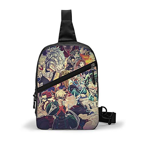 Anime My Hero Academia Crossbody Bag Hombres Mujeres Unisex Para Gimnasio Entrenamientos Viajes Actividades al aire libre Deportes Bolsa de Hombro