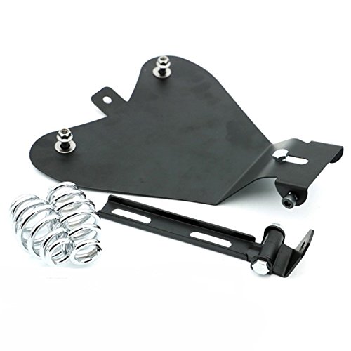 Anzene Placa de base de asiento solo de motocicleta Black Metal para Harley Sportster XL883 / 1200