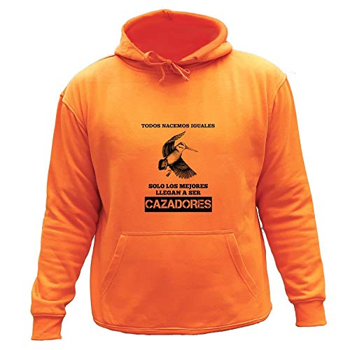 AtooDog Sudadera con Capucha, Todos nacemos Iguales, Becada (12-14, Naranja,30145)