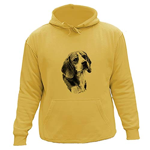 AtooDog Sudadera de Caza - Perro, Beagle (12-14, Amarillo,30354)