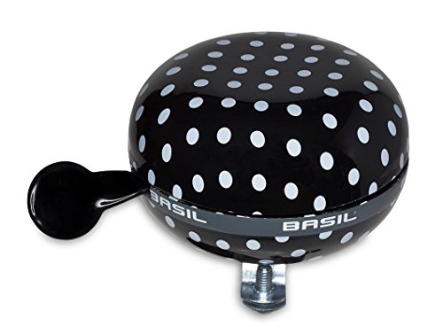 Basil Big Bell Polkadot Timbre de Bicicleta, Mujer, Negro, Talla Única