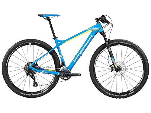 Bergamont Revox Team - Bicicleta de montaña (29", carbono, talla L, 176-183 cm), color azul y amarillo