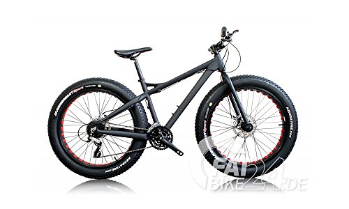 Bicicleta de montaña BH Big Foot con neumáticos estilo Kenda de 10 cm, con frenos de disco hidráulico, modelo de 2016, Hombre, negro y amarillo