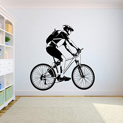 Bicicleta pegatinas de pared personalidad creativa sala de estar empresa escuela oficina decoración pegatinas de pared a prueba de agua A4 43x43cm