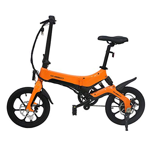 Bicicletas Eléctricas PLEGABLE 250W 25km/h 16 Pulgadas para Mujeres Hombres Bici de Montaña/Ciudad/Carretera 36V Batería Removible de Litio Pantalla LCD Frenos de Disco 3 Modos [EU STOCK]