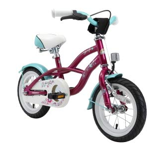 BIKESTAR Bicicleta Infantil para niños y niñas a Partir de 3 años | Bici 12 Pulgadas con Frenos | 12" Edición Cruiser Lila