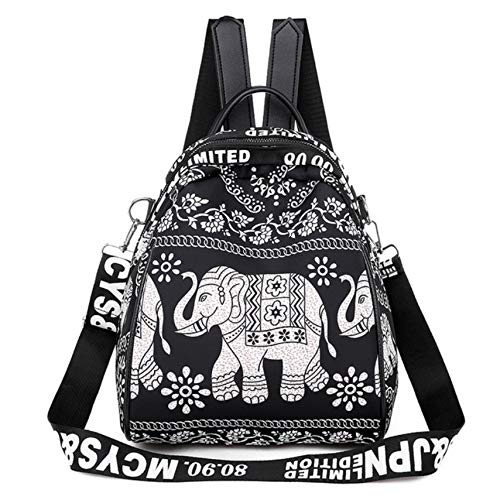 Bolsos para Mujer Cremallera Señoras Mochila Cuero de PU Bolso de Escuela Bolso de Hombro Bolsos Juveniles B, tamaño: 22 * ​​18 * 27 cm