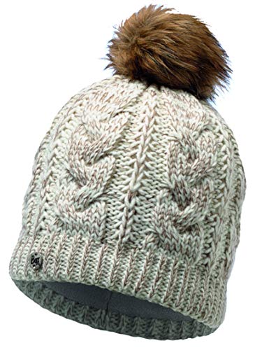 Buff Darla Gorro Tricot Y Polar, Mujer, Cru, Talla única