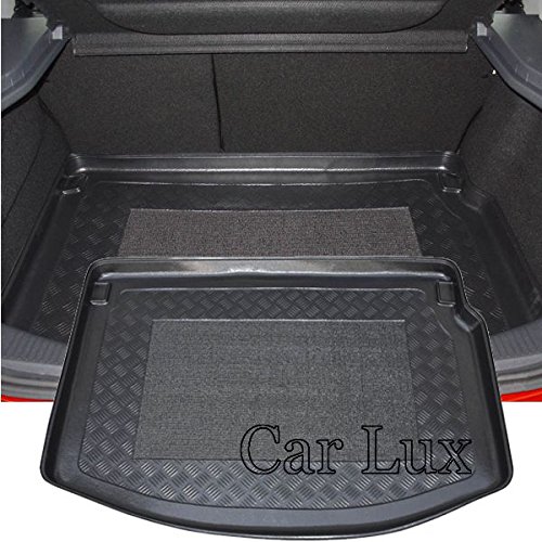 Car Lux AR02257 - Alfombra Bandeja Cubeta Protector Maletero Antideslizante para Megane 2 II Desde 2002-