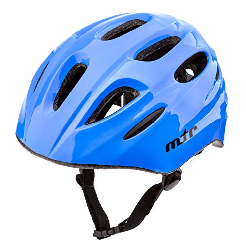 Casco Bicicleta Bebe Helmet Bici Ciclismo para Niño - Cascos para Infantil Bici Helmet para Patinete Ciclismo Montaña BMX Carretera Skate Patines monopatines KS01 (XS 44-48 cm, MTR Blue)