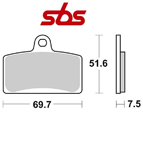 Compatible con DERBI GPR 4T (RG1A1A) 125 2009-2013 PASTIGLIA Freno ANTERIORE Pastillas DE Freno SBS 821HS SINTERIZADO