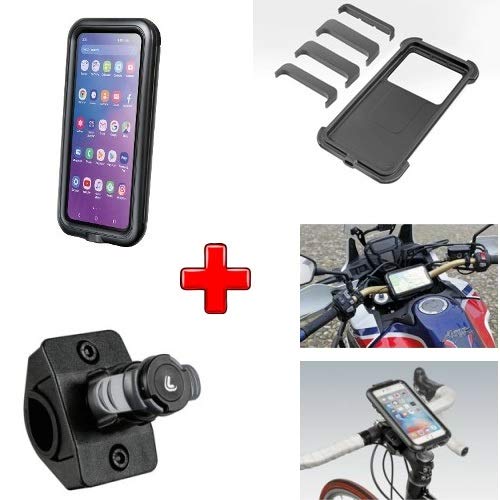 Compatible con Rocky Mountain Funda RÍGIDA Universal para Smartphone + Soporte Fijo para Manillar Motocicleta Bicicletas con DIÁMETRO DE 16 A 32MM