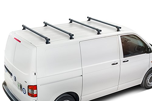 Cruz Fiat Ducato l3h3 (III) (2006 – 2014) Heavy Duty Barras de Techo de Acero 35 x 35 en diámetro 3 Bar Sistema