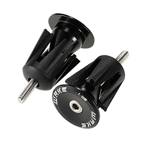 CYSKY Tapones para Manillar de Bicicleta 1 par de manijas de Bicicleta Tapa de Barra para la mayoría de Bicicletas, Bicicletas de montaña, Bicicletas de Carretera, MTB, BMX (Negro)