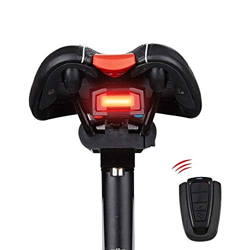 Docooler Inteligentes Anti-robo de la Bicicleta Luz Trasera Alarmante LED de Luz Estroboscópica de Advertencia Ciclismo Timbre Eléctrico con el Cable USB