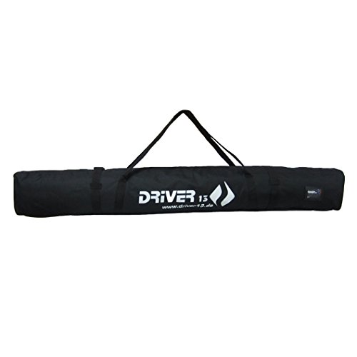 Driver13 ® bolsa de esquí de fondo 195-215 cm negro y bastones.