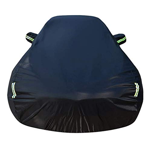 DSISI Funda para Coche Compatible con Bentley Bentayga W12/V8/Hybrid/Speed Transpirable Cubierta del Coche Impermeable Resistente Al Viento Polvo Car Cover, Paño Oxford Grueso Negro