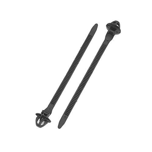 DyniLao 50 Uds, Negro, 11mm, agujero, cable, coche, barco, remolque, lazos con cremallera, remaches de empuje, clips, reemplazo de cableado