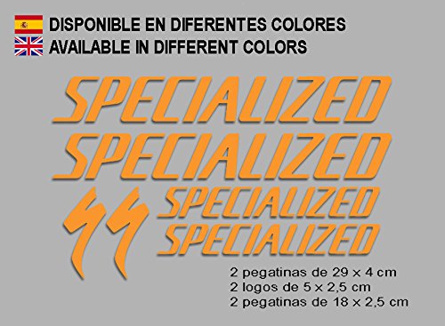 Ecoshirt 0P-JUMX-BOXS Pegatinas Special F123 Vinilo Adesivi Decal Aufkleber Клей MTB Stickers Bike, Naranja