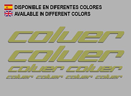 Ecoshirt UC-H7OK-AEHK Pegatinas Coluer F214 Stickers Aufkleber Decals Adesivi Bike MTB BTT Cycle, Gold