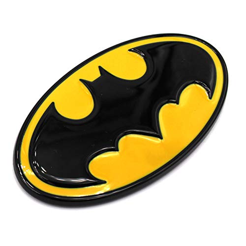 Emblema 3d Batman Amarillo Plástico con espuma de adhesivo ückseite Badge de VMG de Store Murciélago Joker