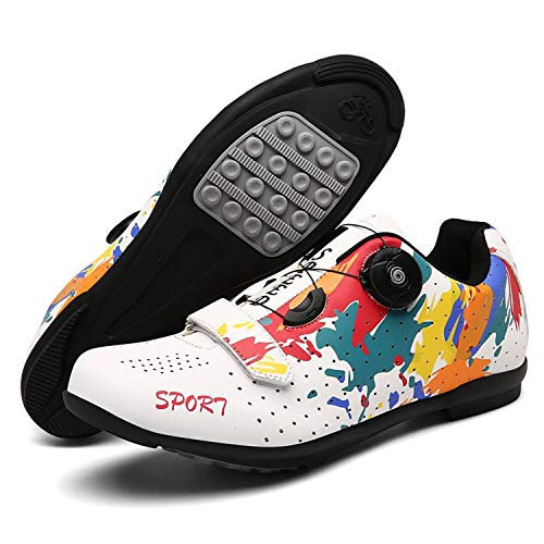 Fei Mei Bicicleta Calzado De Bicicleta Zapatillas Ciclismo Unisexo para Calzado para Interior Spin Racing Bicicletas De Ejercicio para Interior Calzado De Bicicleta Sin Tacos