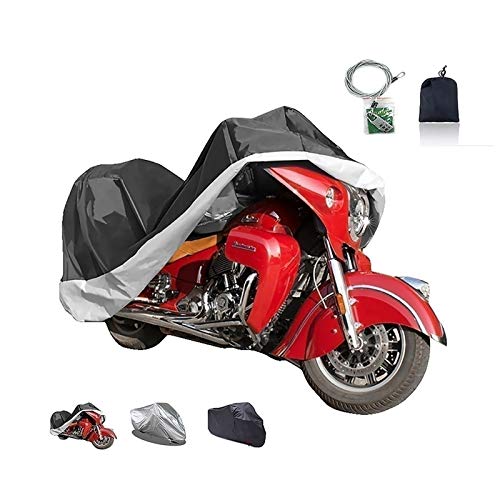 Fundas para Motos Cubierta de la motocicleta compatible con cubierta de la motocicleta Benelli Phantom 250 2C, 3 colores 210D Oxford con tapa de la cerradura exterior motocicleta, ajuste 220-295cm