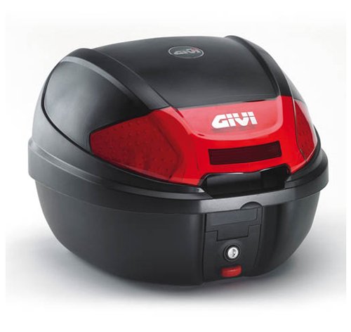 Givi E300_Noir Monolock Baúl con Placa Negro Mate, Carga Máxima 3 Kg