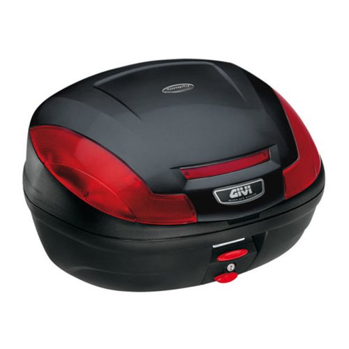 Givi E470N Simply III Monolock Baúl con Placa y Cover Negro Mate, Carga Máxima 3 Kg