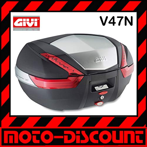 Givi V47N Monokey Baúl con Cubierta de Aluminio, Volumen 47 Litros, Carga Máxima 10 Kg