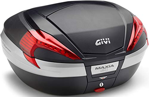 Givi V56NN Maxia 4 Monokey Baúl En Fibra Carbónica, Reflectores Rojos, Negro