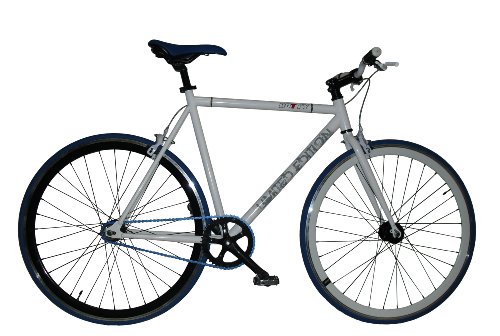 Gotty Bicicleta Fixie FX-40, Cuadro Fixie Acero 28", Llantas Doble Pared, piñon Fijo, Bielas de Aluminio, tija de sillín de Aluminio, Color Blanco