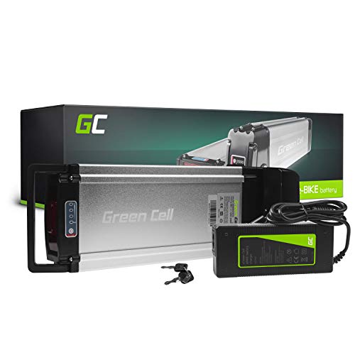 Green Cell GC® Bateria Bicicleta Electrica 36V 12Ah Rear Rack Li-Ion E-Bike Batería y Cargador