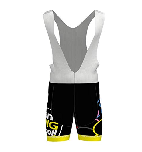 Hengxin Maillot Ciclismo Corto De Verano para Hombre, Ropa Culote Conjunto Traje Culotte Deportivo con 9D Almohadilla De Gel para Bicicleta MTB Ciclista Bici (Negro, XXL)