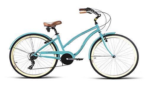 JLWENTI Bicicleta Playera Beach Cruiser