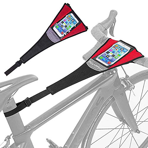 JPYH Protector De Sudor De Bicicleta, Cubierta De Sudor para Entrenamiento De Bicicleta Impermeable EláStica Absorber El Sudor para Rodillos Ciclismo Dos Tipos Adecuada para Telefonos MóViles 6.0”