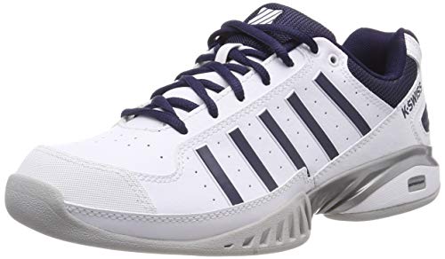 K-Swiss Receiver Iv Carpet, Zapatillas de Tenis Hombre, Blanco (White/Navy 109-M), 44 EU