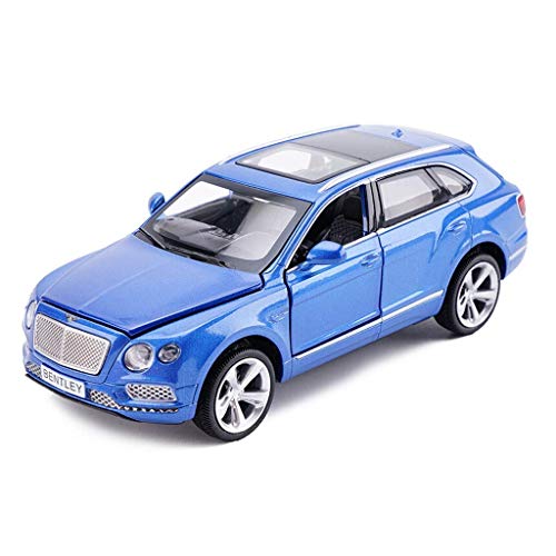 KaKaDz Wei KKD Escala Modelo Simulación Vehículo Coche de simulación Bentley Bentayga Aleación de Coche 1:32 Modelo de Coche de aleación Juguetes Sonido y luz Tire