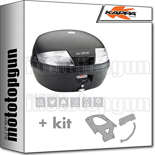 kappa maleta k35nt 35 lt + portaequipaje monolock compatible con benelli leoncino 500 2019 19 2020 20